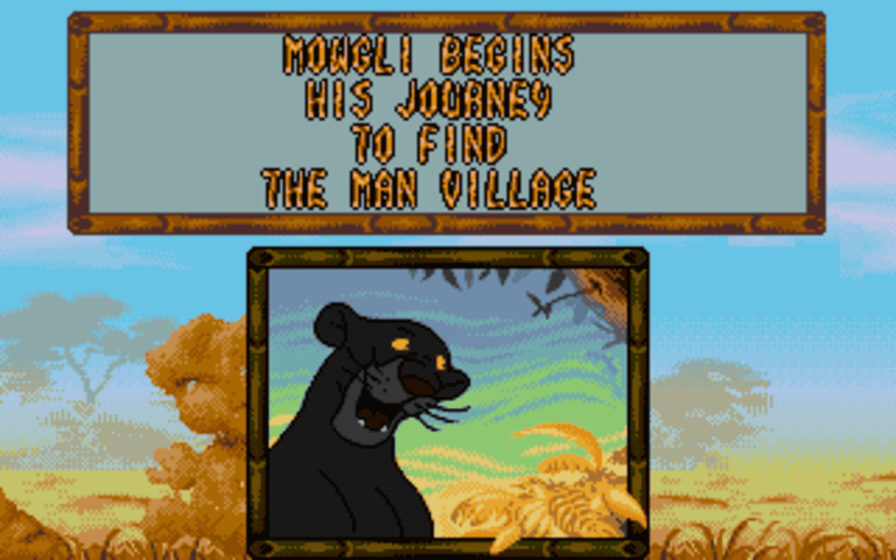 Gameplay screen of Disney's The Jungle Book (2/8) Gameplay screen of Disney's The Jungle Book (2/8)