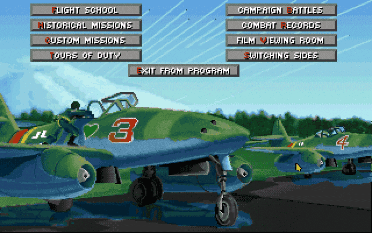 Gameplay screen of Secret Weapons of the Luftwaffe (1/8) Gameplay screen of Secret Weapons of the Luftwaffe (1/8)