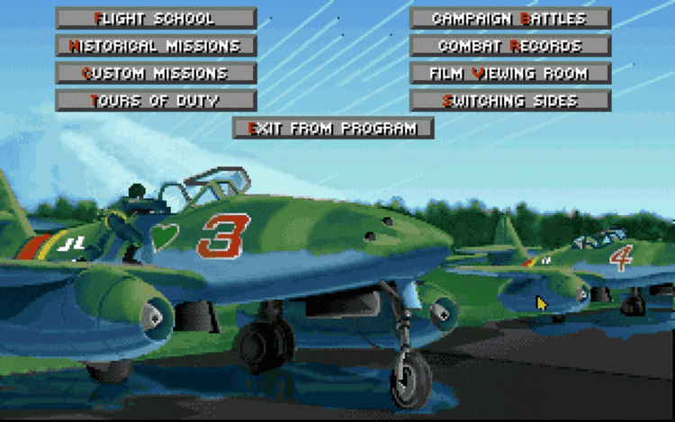 Gameplay screen of Secret Weapons of the Luftwaffe (1/8) Gameplay screen of Secret Weapons of the Luftwaffe (1/8)