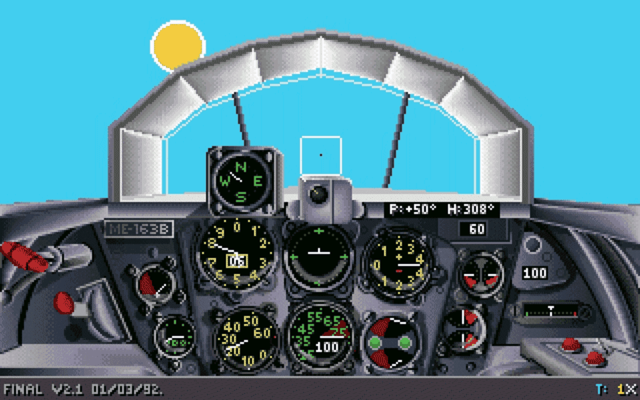 Gameplay screen of Secret Weapons of the Luftwaffe (2/8) Gameplay screen of Secret Weapons of the Luftwaffe (2/8)