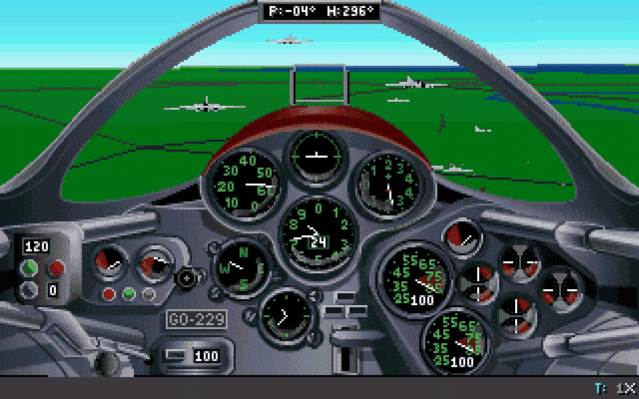 Gameplay screen of Secret Weapons of the Luftwaffe (4/8) Gameplay screen of Secret Weapons of the Luftwaffe (4/8)