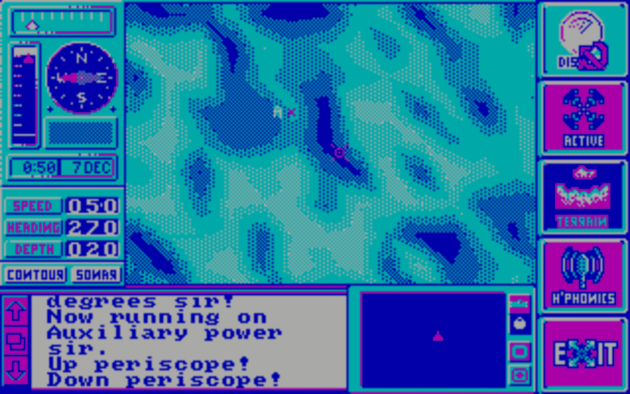 Gameplay screen of The Hunt for Red October (4/4) Gameplay screen of The Hunt for Red October (4/4)
