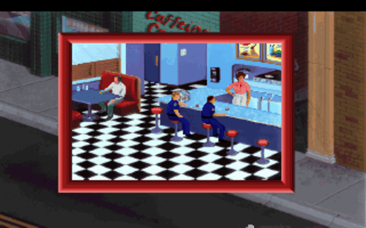 Gameplay screen of Police Quest: In Pursuit of the Death Angel (8/8) Gameplay screen of Police Quest: In Pursuit of the Death Angel (8/8)