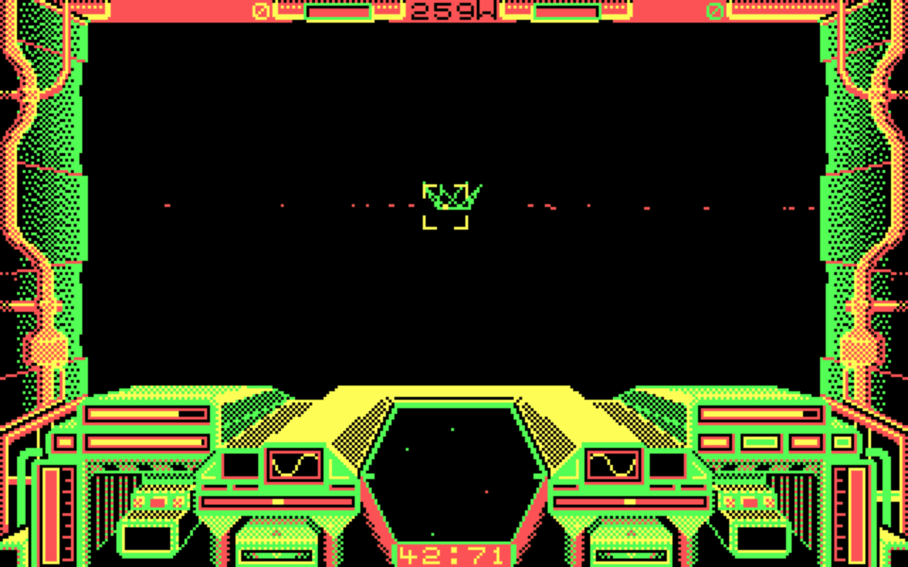 Gameplay screen of Starglider (1/4) Gameplay screen of Starglider (1/4)