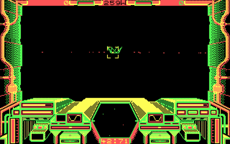 Gameplay screen of Starglider (1/4) Gameplay screen of Starglider (1/4)