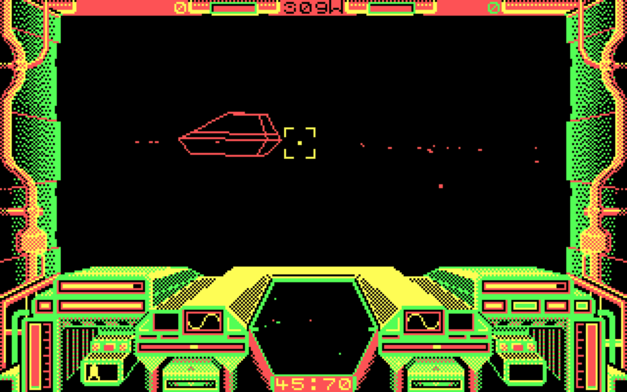 Gameplay screen of Starglider (2/4) Gameplay screen of Starglider (2/4)