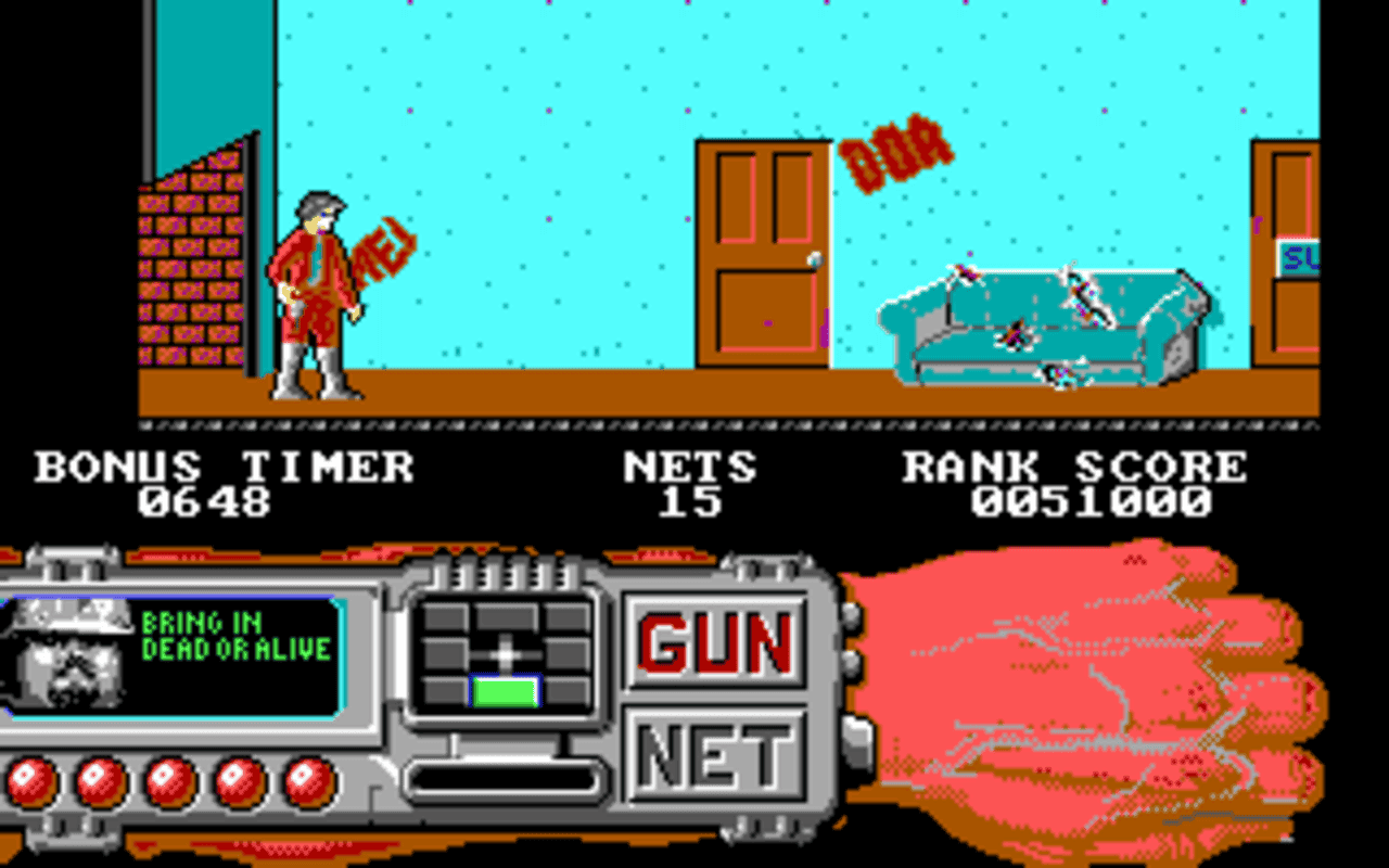 Gameplay screen of Techno Cop (2/4) Gameplay screen of Techno Cop (2/4)