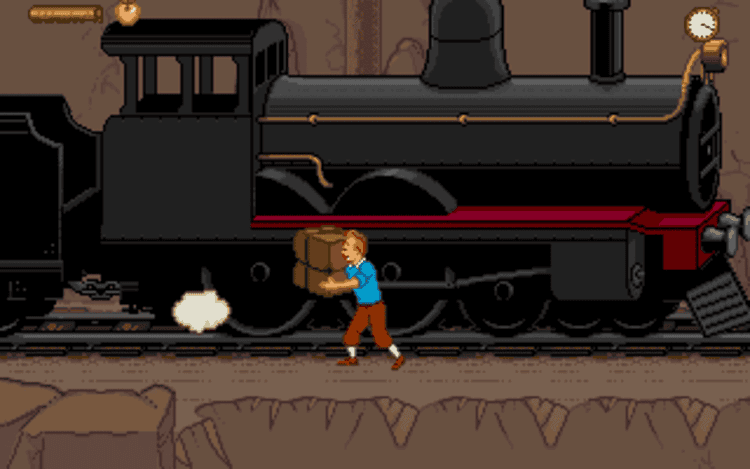 Gameplay screen of Tintin in Tibet (6/8) Gameplay screen of Tintin in Tibet (6/8)