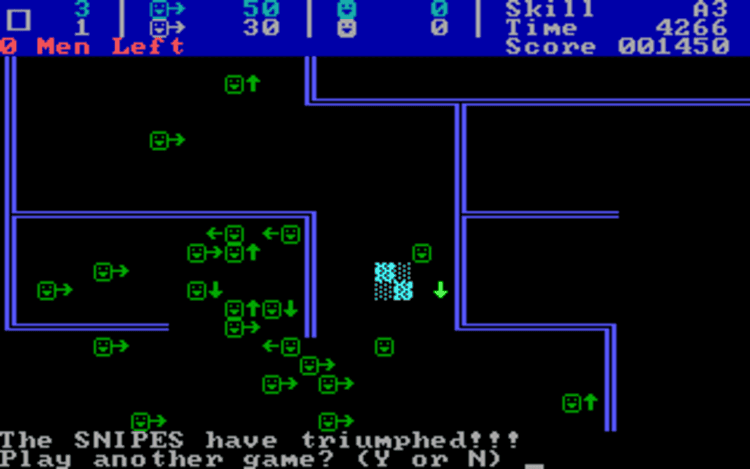 Gameplay screen of Snipes (4/4) Gameplay screen of Snipes (4/4)