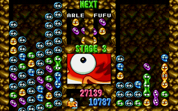 Gameplay screen of Puyo Puyo 2 (8/8) Gameplay screen of Puyo Puyo 2 (8/8)