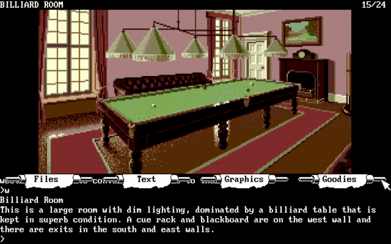 Gameplay screen of The Guild of Thieves (6/8) Gameplay screen of The Guild of Thieves (6/8)