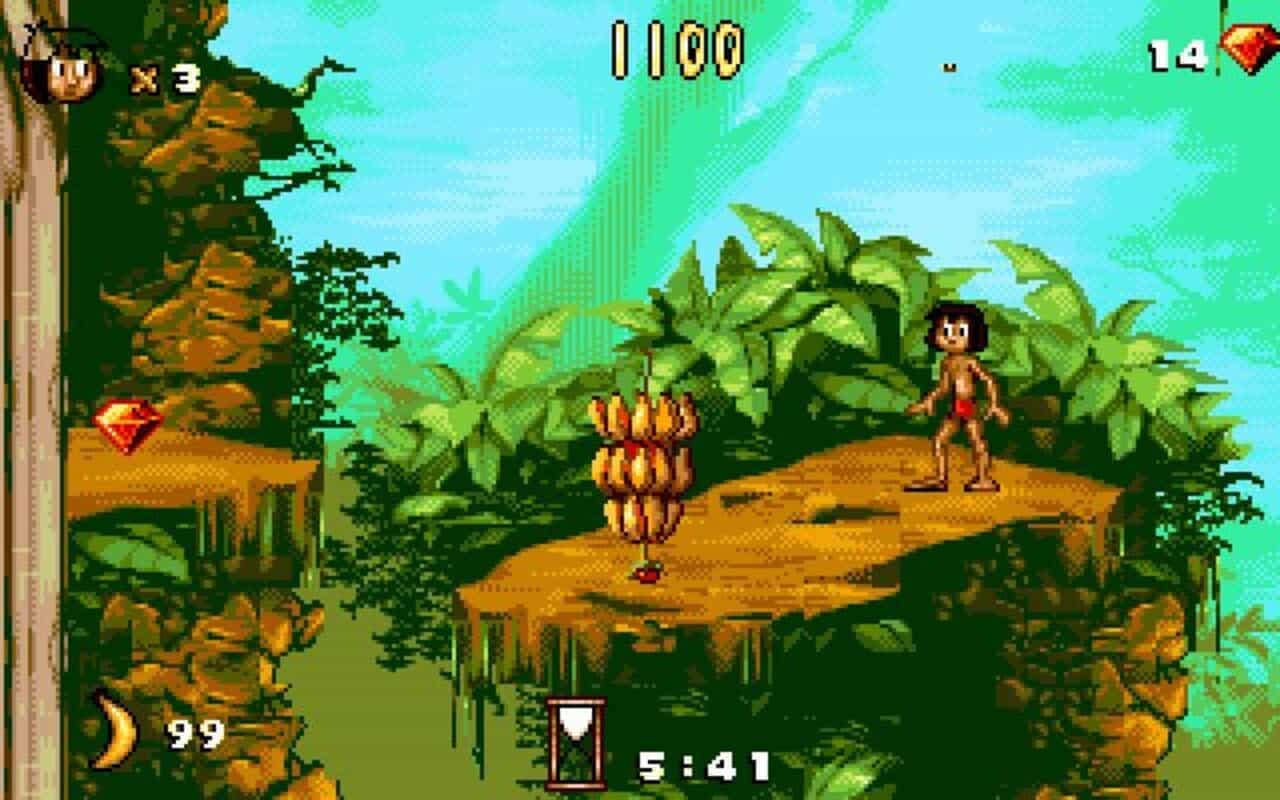 Gameplay screen of Disney's The Jungle Book (6/8) Gameplay screen of Disney's The Jungle Book (6/8)