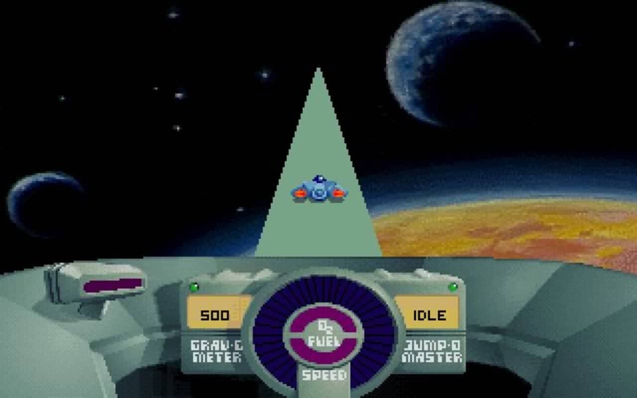 Gameplay screen of SkyRoads (5/8) Gameplay screen of SkyRoads (5/8)