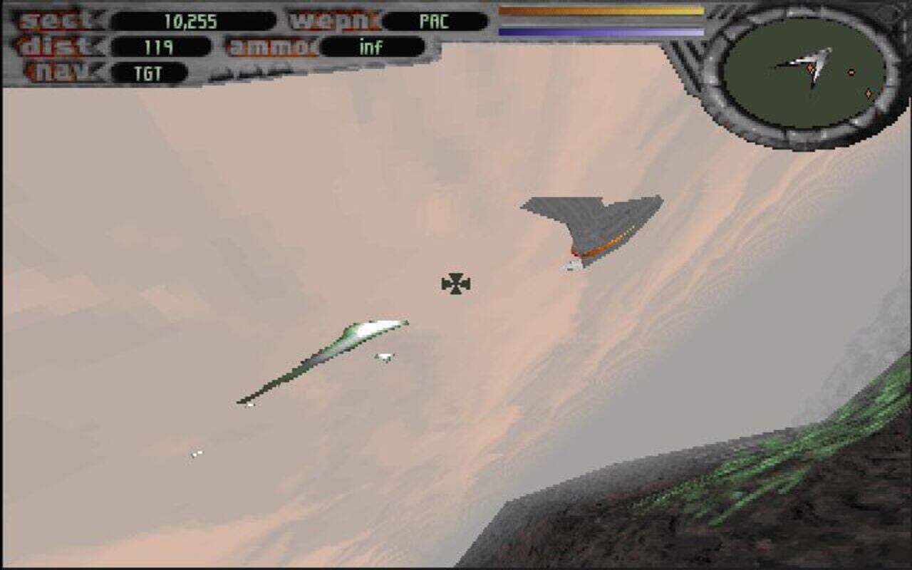 Gameplay screen of Terminal Velocity (1/8) Gameplay screen of Terminal Velocity (1/8)