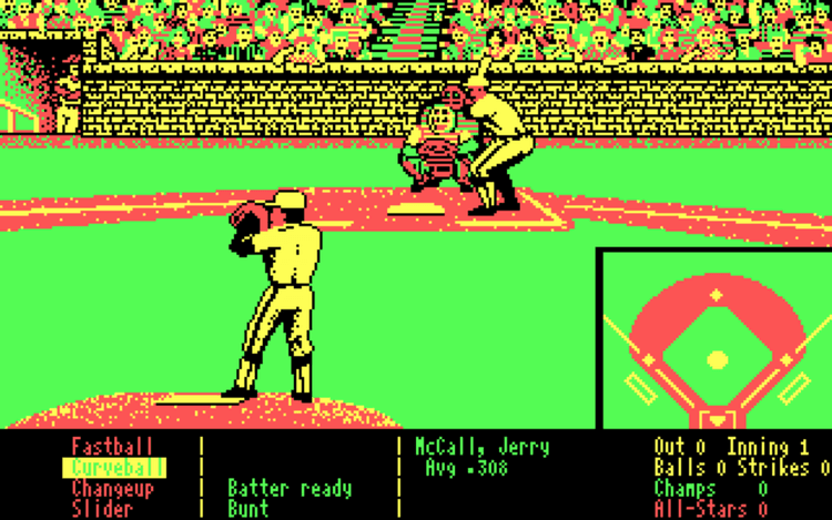 Gameplay screen of HardBall! (2/4) Gameplay screen of HardBall! (2/4)