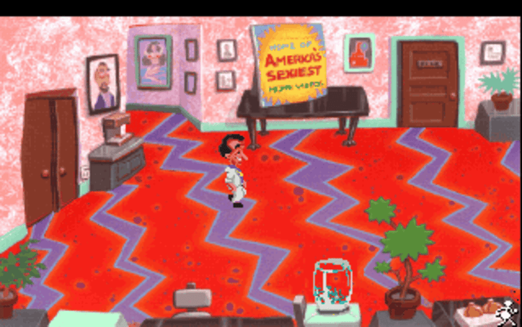 Gameplay screen of Leisure Suit Larry 5: Passionate Patti Does a Little Undercover Work (1/8) Gameplay screen of Leisure Suit Larry 5: Passionate Patti Does a Little Undercover Work (1/8)