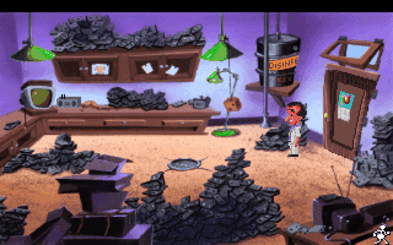 Gameplay screen of Leisure Suit Larry 5: Passionate Patti Does a Little Undercover Work (2/8) Gameplay screen of Leisure Suit Larry 5: Passionate Patti Does a Little Undercover Work (2/8)