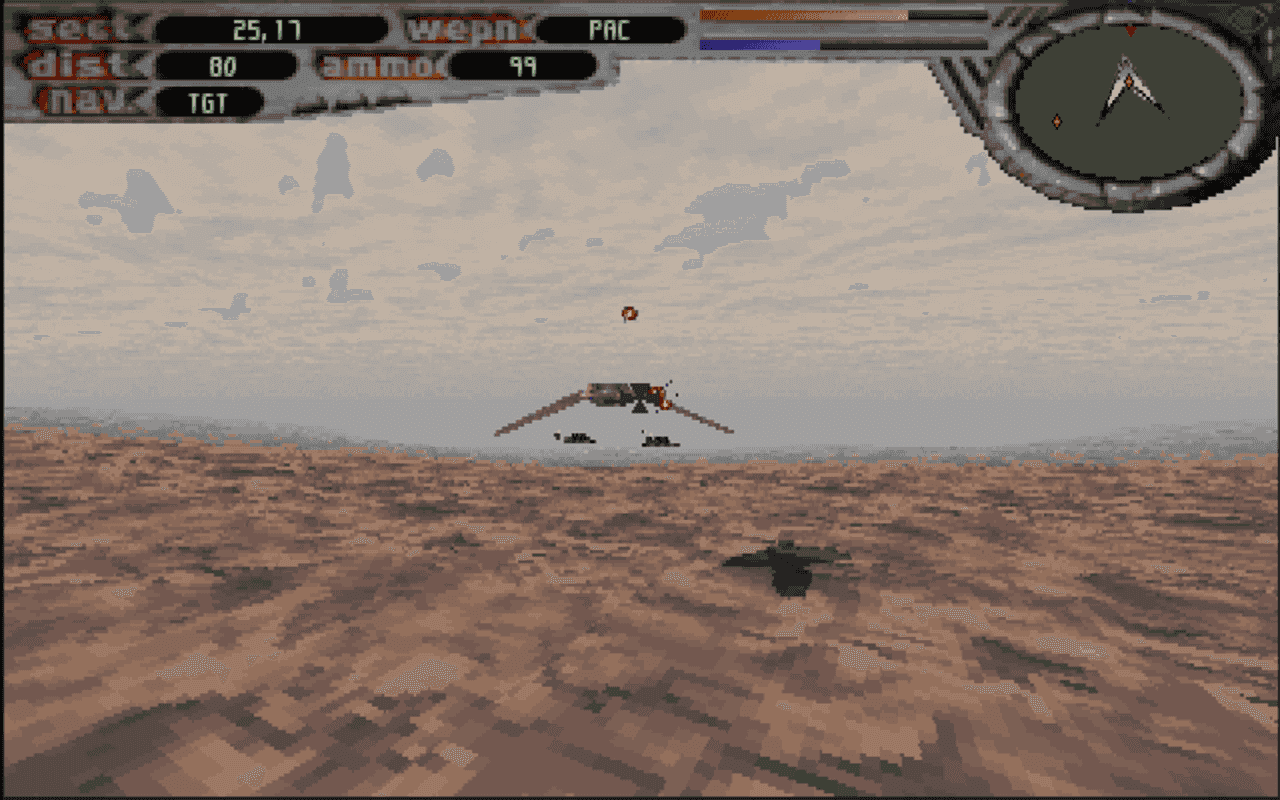 Gameplay screen of Terminal Velocity (8/8) Gameplay screen of Terminal Velocity (8/8)