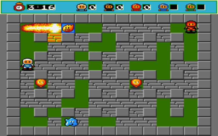 Gameplay screen of Bomberman (3/4) Gameplay screen of Bomberman (3/4)
