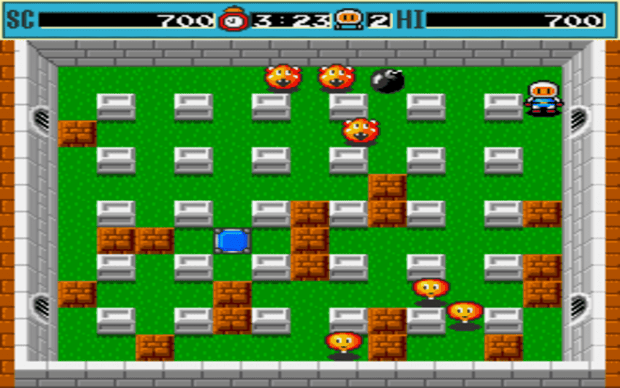 Gameplay screen of Bomberman (2/4) Gameplay screen of Bomberman (2/4)
