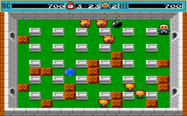 Gameplay screen of Bomberman (2/4) Gameplay screen of Bomberman (2/4)