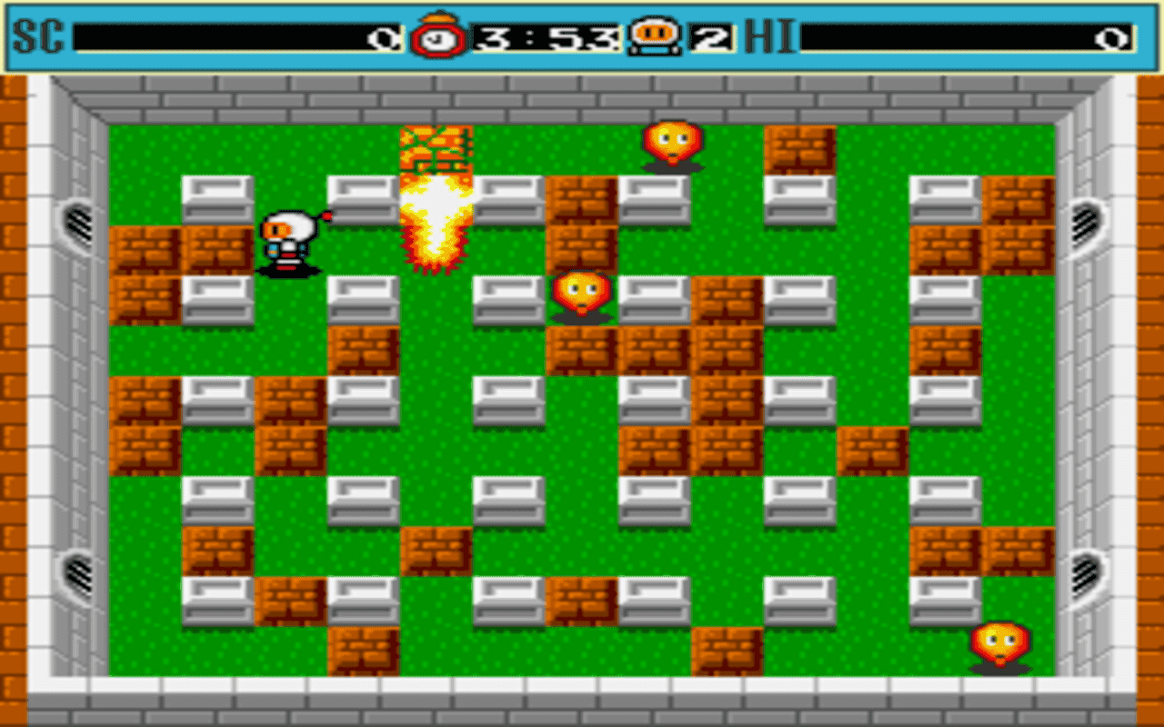 Gameplay screen of Bomberman (1/4) Gameplay screen of Bomberman (1/4)
