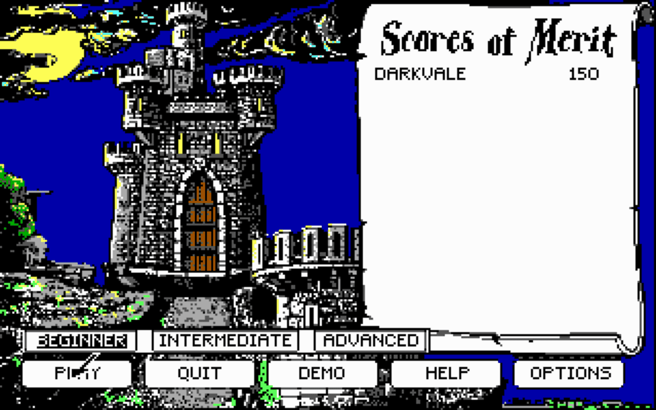 Gameplay screen of Dark Castle (2/8) Gameplay screen of Dark Castle (2/8)
