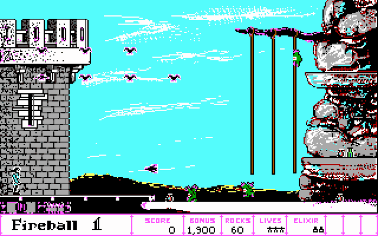 Gameplay screen of Dark Castle (5/8) Gameplay screen of Dark Castle (5/8)