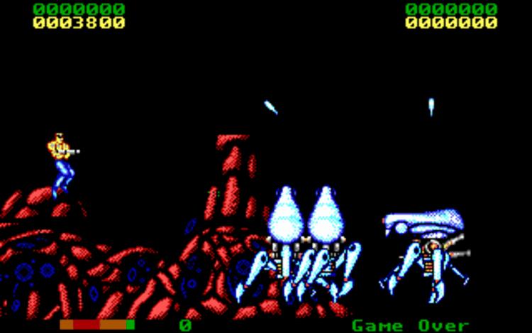 Gameplay screen of Forgotten Worlds (3/8) Gameplay screen of Forgotten Worlds (3/8)