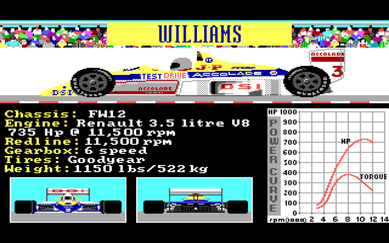 Gameplay screen of Grand Prix Circuit (3/8) Gameplay screen of Grand Prix Circuit (3/8)