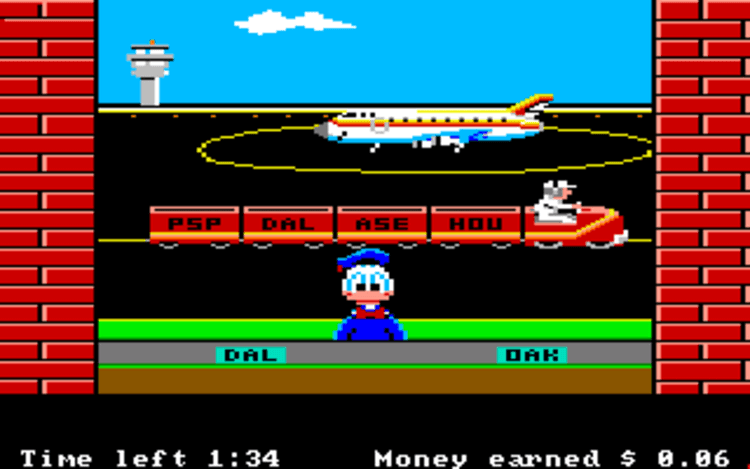 Gameplay screen of Donald Duck's Playground (4/8) Gameplay screen of Donald Duck's Playground (4/8)