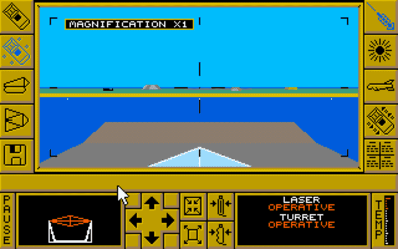 Gameplay screen of Carrier Command (6/8) Gameplay screen of Carrier Command (6/8)