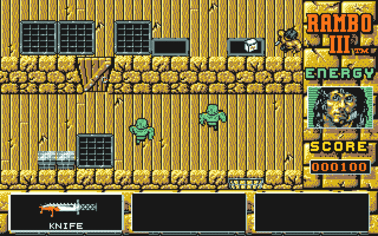 Gameplay screen of Rambo III (2/8) Gameplay screen of Rambo III (2/8)