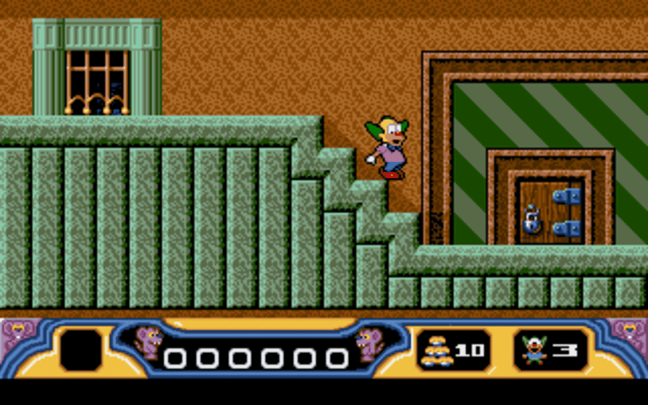 Gameplay screen of Krusty's Super Fun House (8/8) Gameplay screen of Krusty's Super Fun House (8/8)