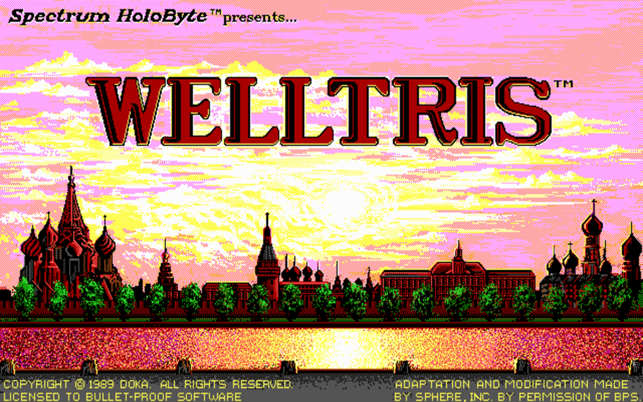 Gameplay screen of Welltris (7/8) Gameplay screen of Welltris (7/8)