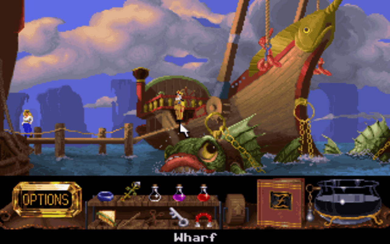 Gameplay screen of The Legend of Kyrandia: Book 2 - Hand of Fate (7/8) Gameplay screen of The Legend of Kyrandia: Book 2 - Hand of Fate (7/8)