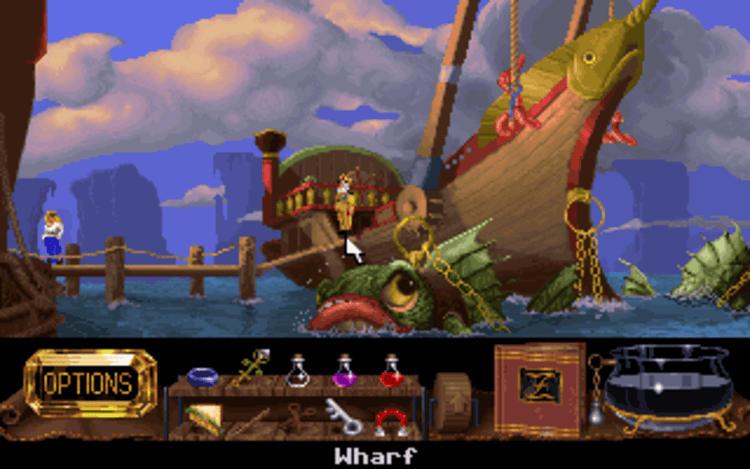 Gameplay screen of The Legend of Kyrandia: Book 2 - Hand of Fate (7/8) Gameplay screen of The Legend of Kyrandia: Book 2 - Hand of Fate (7/8)