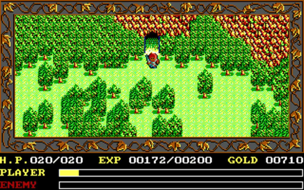 Gameplay screen of Ys: The Vanished Omens (6/8) Gameplay screen of Ys: The Vanished Omens (6/8)