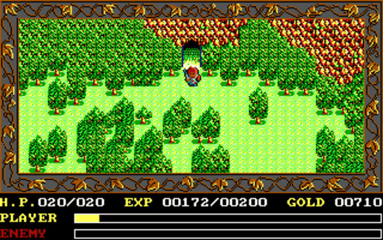 Gameplay screen of Ys: The Vanished Omens (6/8) Gameplay screen of Ys: The Vanished Omens (6/8)