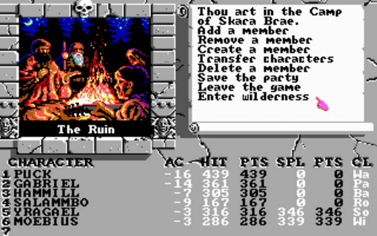 Gameplay screen of The Bard's Tale III: Thief of Fate (2/8) Gameplay screen of The Bard's Tale III: Thief of Fate (2/8)