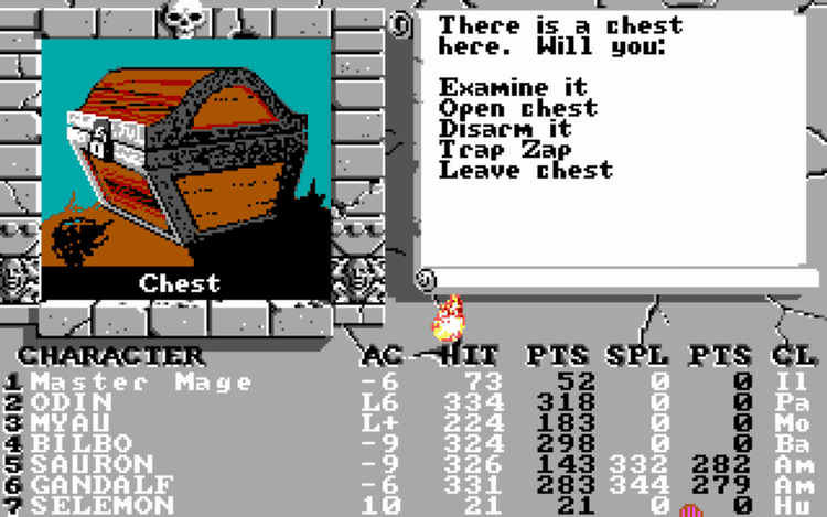 Gameplay screen of The Bard's Tale II: The Destiny Knight (5/8) Gameplay screen of The Bard's Tale II: The Destiny Knight (5/8)