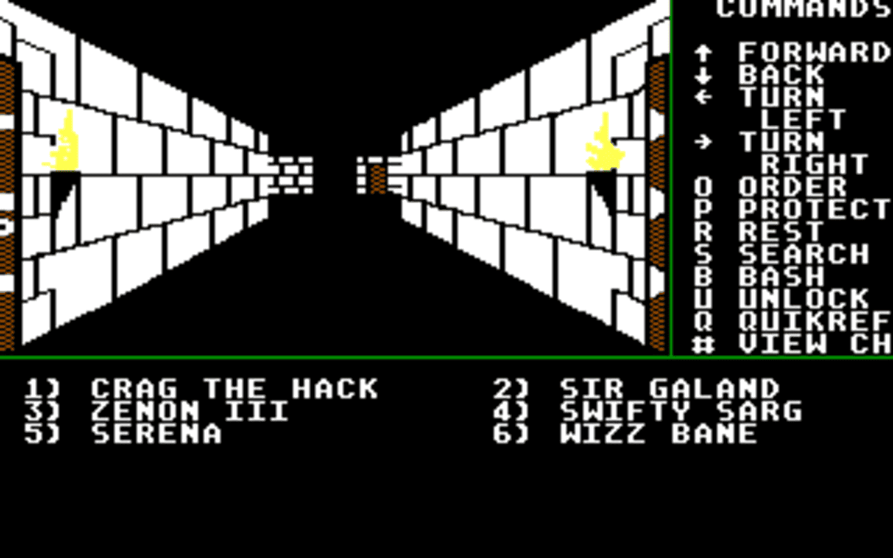 Gameplay screen of Might and Magic: Book One - Secret of the Inner Sanctum (1/8) Gameplay screen of Might and Magic: Book One - Secret of the Inner Sanctum (1/8)