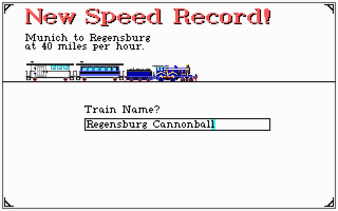 Gameplay screen of Sid Meier's Railroad Tycoon (5/8) Gameplay screen of Sid Meier's Railroad Tycoon (5/8)