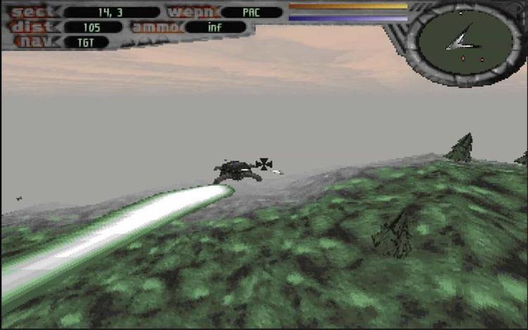 Gameplay screen of Terminal Velocity (2/8) Gameplay screen of Terminal Velocity (2/8)