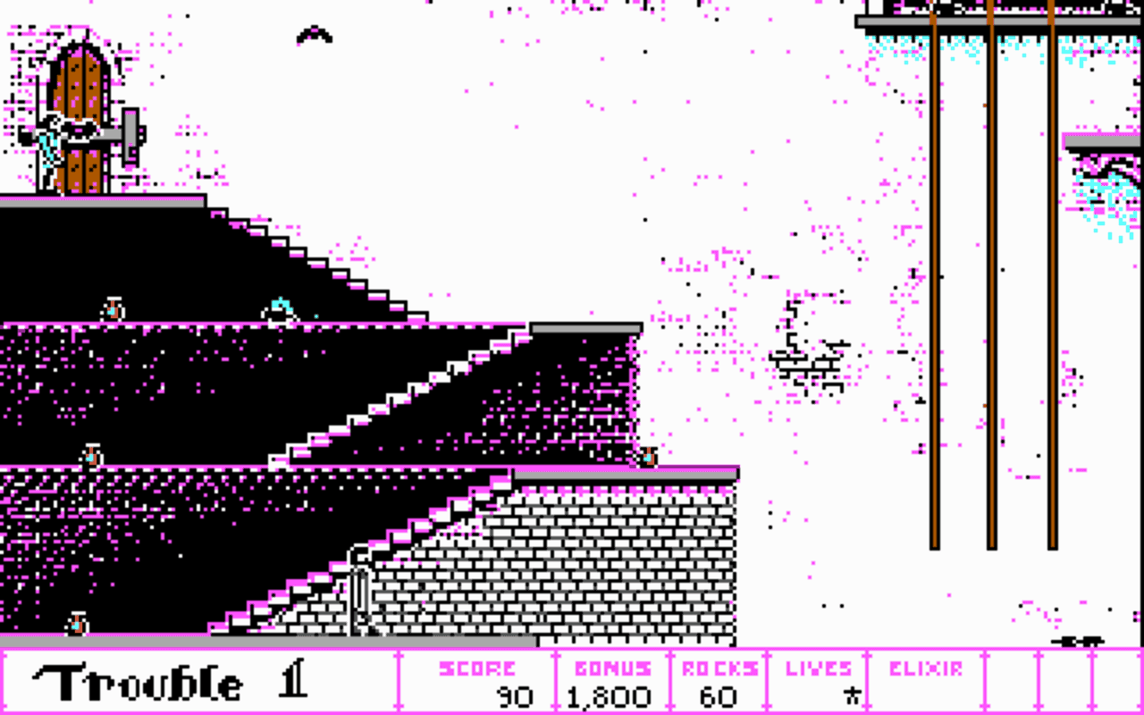 Gameplay screen of Dark Castle (6/8) Gameplay screen of Dark Castle (6/8)