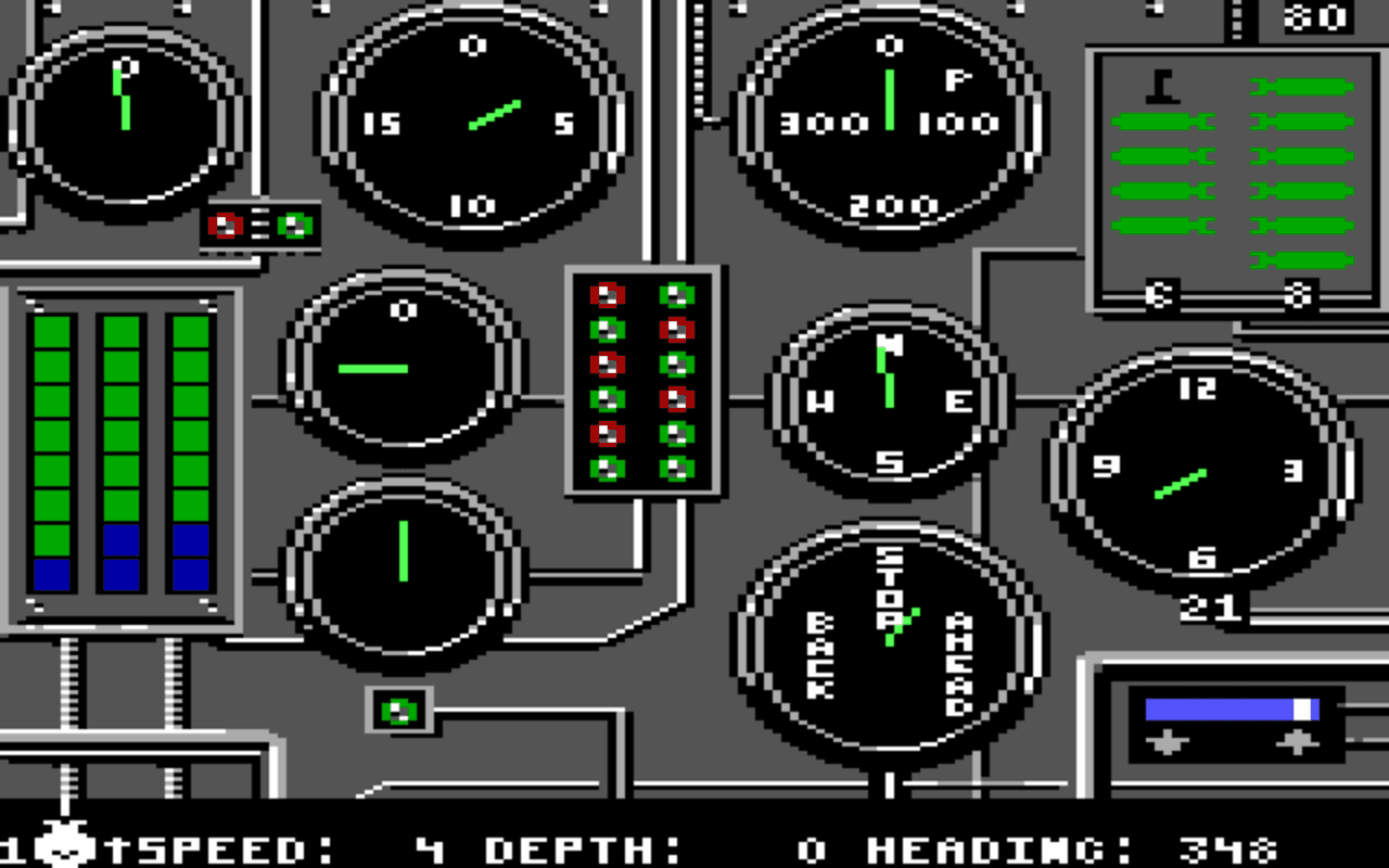 Gameplay screen of Silent Service (5/8) Gameplay screen of Silent Service (5/8)