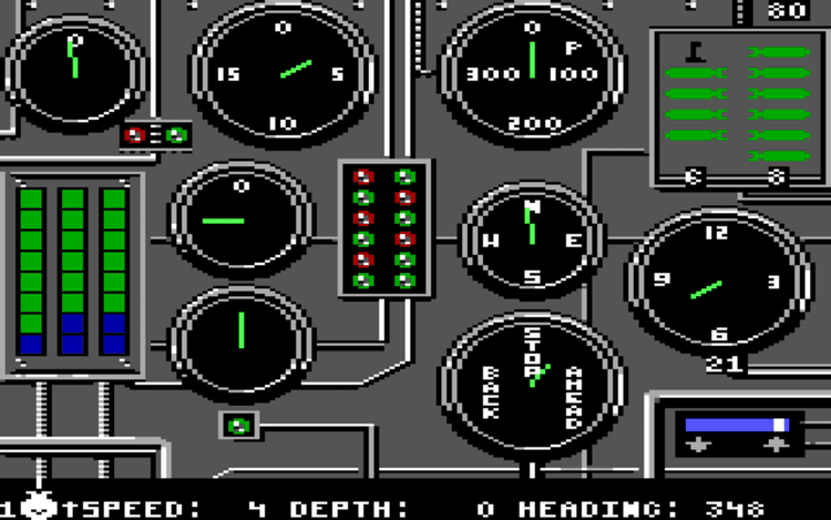 Gameplay screen of Silent Service (5/8) Gameplay screen of Silent Service (5/8)