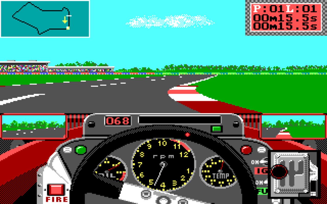 Gameplay screen of Grand Prix Circuit (8/8) Gameplay screen of Grand Prix Circuit (8/8)