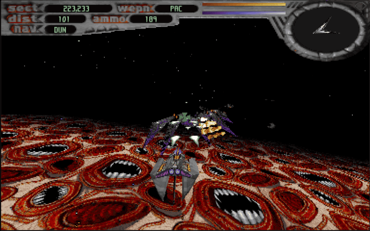 Gameplay screen of Terminal Velocity (6/8) Gameplay screen of Terminal Velocity (6/8)