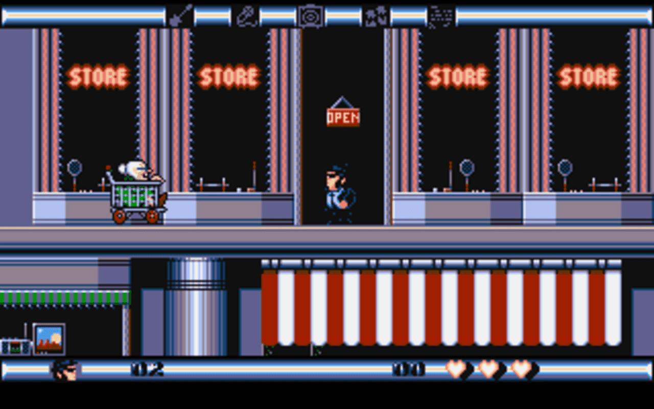 Gameplay screen of The Blues Brothers (8/8) Gameplay screen of The Blues Brothers (8/8)